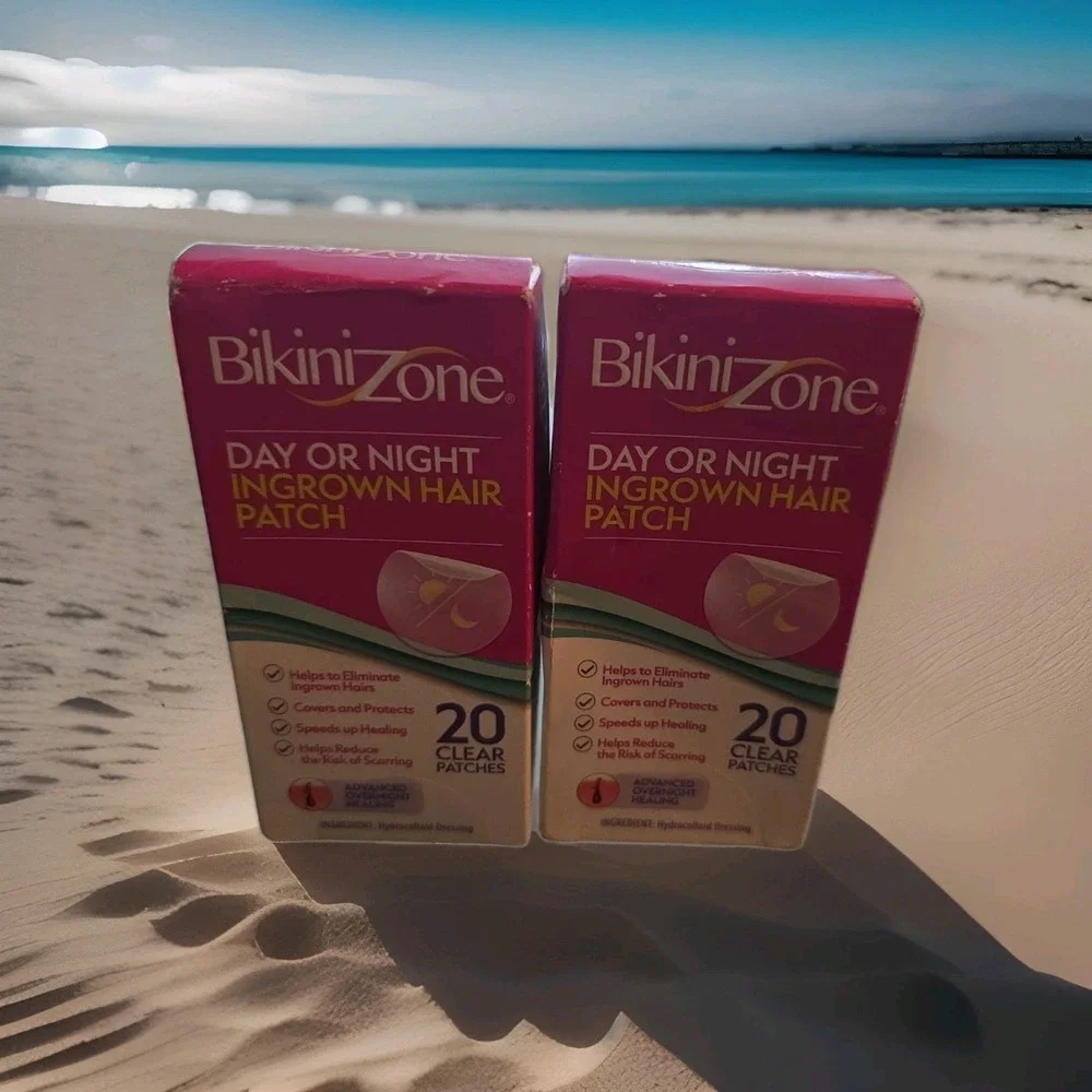 2X Bikini Zone Day‎ or Night Hydrocolloid Ingrown Hair Patches 20 Patches New